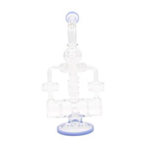 SMOQ GLASS 12" RECYCLER WATER PIPE