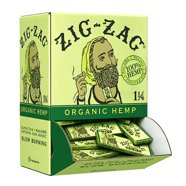 ZIG ZAG PAPER PROMO PACK ORGANIC HEMP 1-1/4 (48 BOOKLETS / 50LEAVES)
