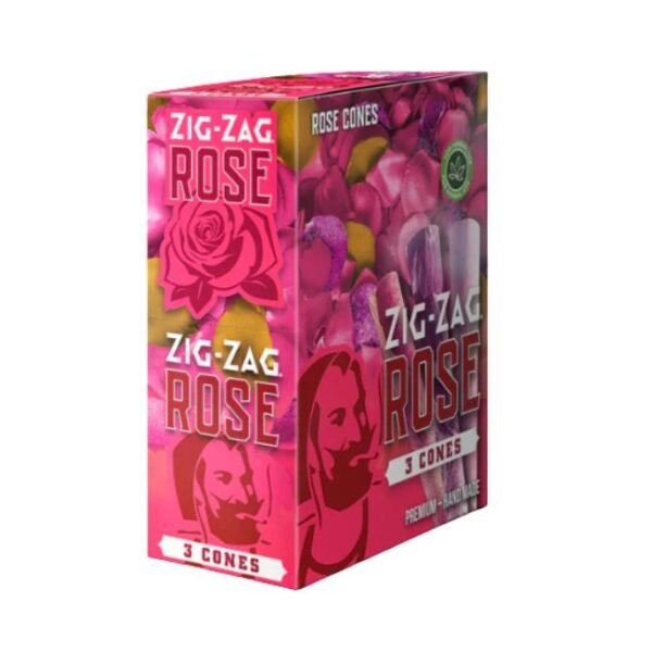 ZIG ZAG ROSE 3PK CONES 8CT/ BOX