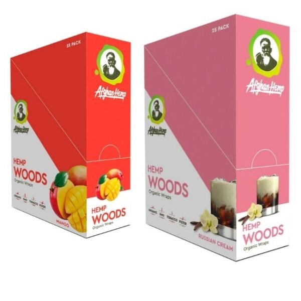 AFGHAN HEMP ORGANIC WRAPS - 25PACK / BOX