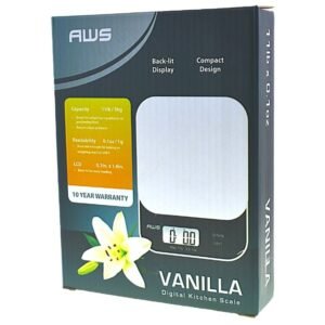 AWS VANILLA  DIGITAL KITCHEN SCALE 5000G / 11 LB