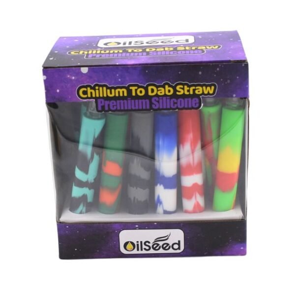 OILSEED DAB STRAW PREMIUM SILICONE CHILLUM 24CT/ BOX