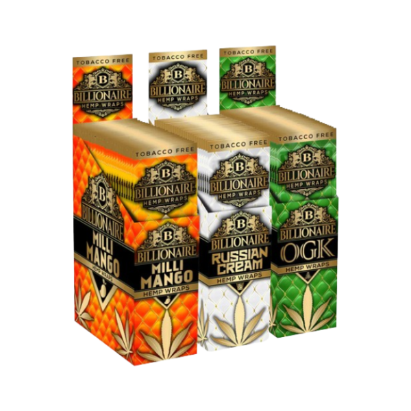 BILLIONAIRE HERBAL WRAPS 5CT 25 PACK