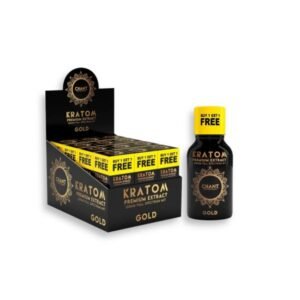 CHANT KRATOM SHOT GOLD PREMIUM EXTRACT 125MG FULL SPECTRUM MIT 12CT BOX