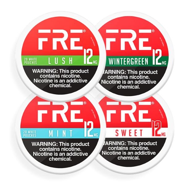 FRE NICOTINE - 5 CANS / PACK "20 POUCHES PER CAN"