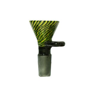 SMOQ GLASS 14MM AMERICAN HEAVY LIME BROWN BOWL ASSORTED COLORS "GB36A014MALE"