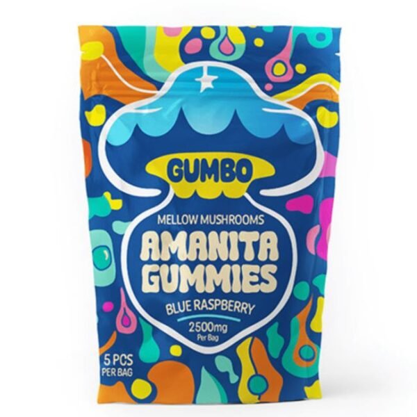 GUMBO MAGIC MUSHROOM AMANITA 2500MG GUMMIES SINGLE 5CT BAG