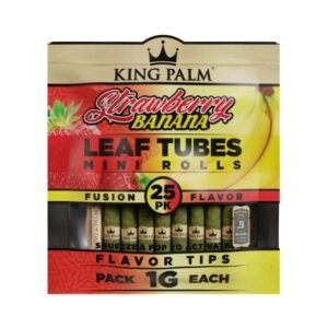 KING PALM 25PK MINI LEAF TUBES 1GM FLAVOR TIPS CONES 8CT/ BOX