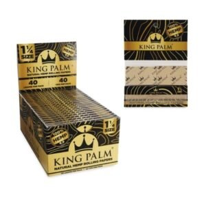 KING PALM HEMP ROLLING PAPER 22CT BOOKLET