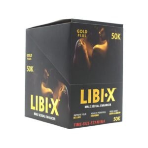 LIBI.X GOLD PLUS 50K MALE SEXUAL ENHANCER 12CT/ BOX