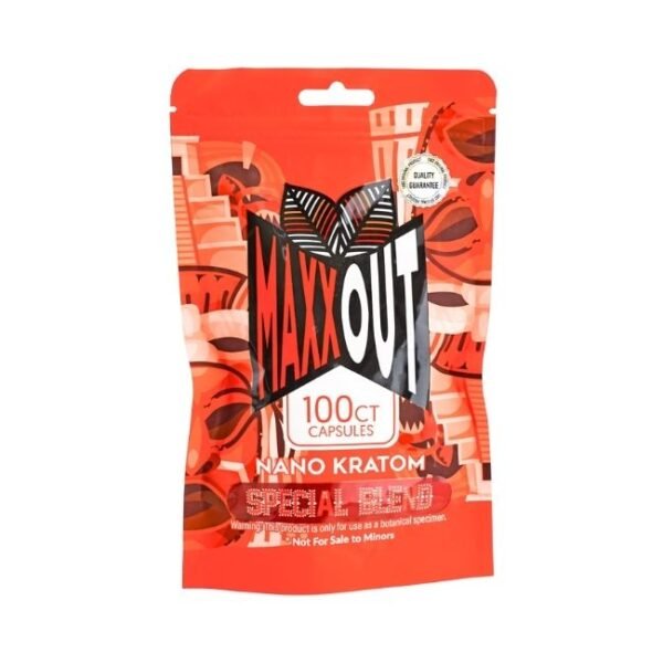 MAXX OUT  KRATOM 100CT CAPSULES BAG