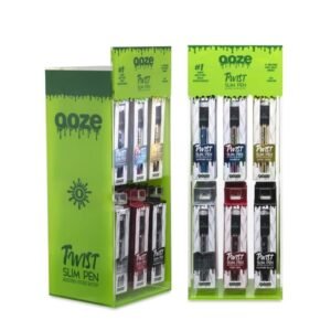 OOZE TWIST SLIM PEN 320MAH BATTERY + USB ASSORTED COLOR 48CT DISPLAY