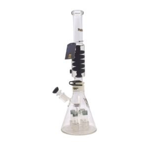 PHOENIX GLASS 18" FREEZABLE COIL 4 SHOWERHEAD PERC DESIGN WATER PIPE