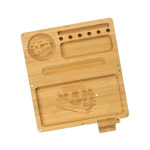 RAW BAMBOO BACKFLIP MAGNETIC ROLLING TRAY
