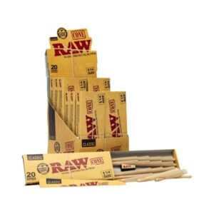 RAW CLASSIC 1-1/4 20 CONES PER PACK 12CT/ DISPLAY