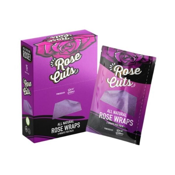ROSE PURPLE CUTS ALL NATURAL WRAPS POUCHES 3 PK/ 15CT/ BOX