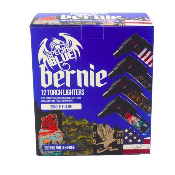 SPECIAL BLUE BERNIE WILD & FIRE TORCH LIGHTER (LT168M) 12CT DISPLAY
