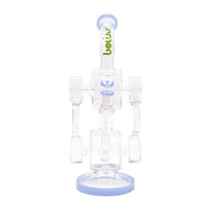 SMOQ GLASS 14" RECYCLER WATER PIPE