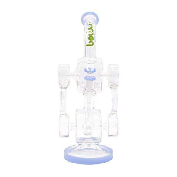 SMOQ GLASS 14" RECYCLER WATER PIPE