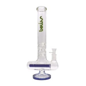 SMOQ GLASS 16" STRAIGHT TUBE WITH ASH CATCHER WATER PIPE
