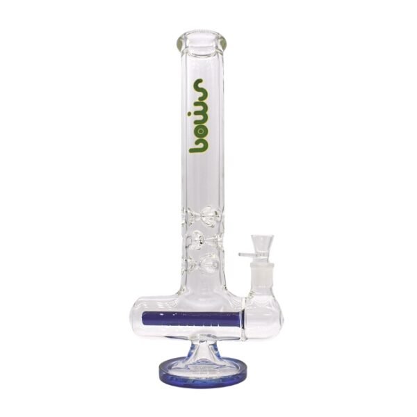 SMOQ GLASS 16" STRAIGHT TUBE WITH ASH CATCHER WATER PIPE