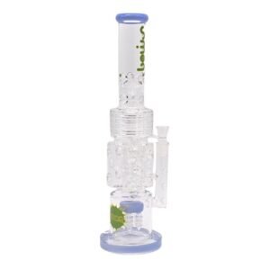 SMOQ GLASS 16" TRIPLE ASH CATCHER DESIGN WATER PIPE