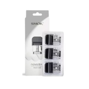 SMOK NOVO POD 3ML CLEAR MESHED 0.8 REPLACEMENT POD 3PK