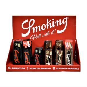 Smoking Paper Display Of 30 Different Size Rolling Papers