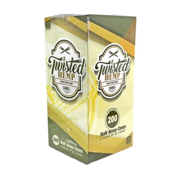 TWISTED HEMP BULK HEMP 200 CONES 5PK X 40CT/ BOX