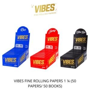 VIBES 11/4 FINE ROLLING PAPER (50 BOOKLETS | 50 PAPERS)