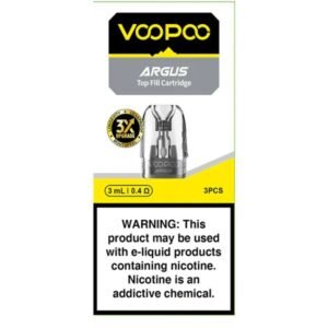 VOOPOO ARGUS 3ML TOP FILL CARTRIDGE 3PK / BOX