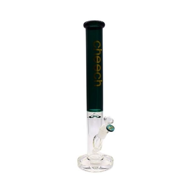 CHEECH GLASS 18" STRAIGHT TUBE WITH CHEECH LOGO WATER PIPE