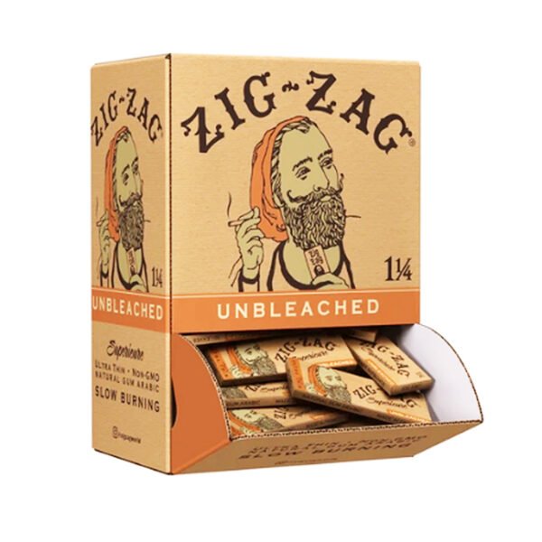 ZIG ZAG PAPER  PROMO PACK UNBLEACHED 1-1/4  (48 BOOKLETS / 50LEAVES)