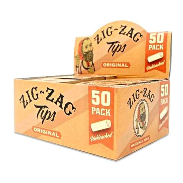 ZIG ZAG UNBLEACHED TIPS ORIGINAL 50PK/ BOX