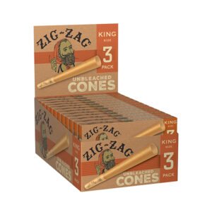 ZIG ZAG UNBLEACHED CONES 24 PACK
