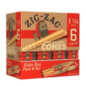 ZIG ZAG UNBLEACHED CONES 36 PACK