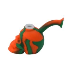 5'' FANCY SILICONE SKULL WATER PIPE
