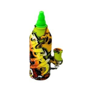 7'' SILICONE MILK BOTTLE FANCY WATER PIPE
