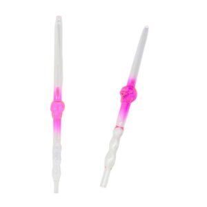 18'' HOOKAH MOUTH PIECE SKULL DESIGN TUBE ASSORTED COLOR 2CT/ PK