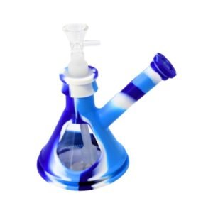 7'' SILICONE WITH GLASS BEAKER WATER PIPE