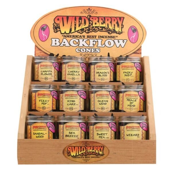WILD BERRY BACKFLOW FRAGRANCE 12 CONES DISPLAY STARTER KIT (2ND SET)