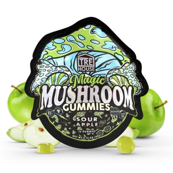 TRE HOUSE MAGIC MUSHROOM MICRODOSE 600MG GUMMIES 15PK 10CT/ BOX