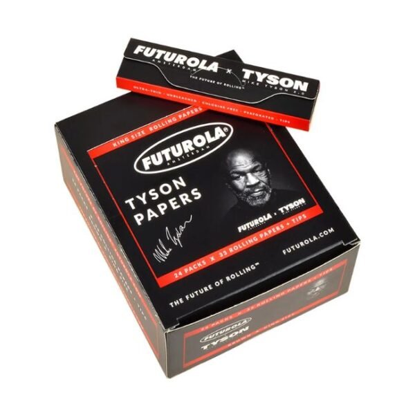 TYSON RANCH X FUTUROLA KING SIZE 24PK X 33 ROLLING PAPER + TIPS 24CT/ BOX