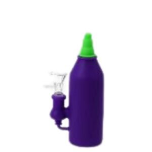 8'' MILK BOTTLE SILICONE WATER PIPE