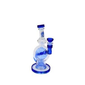 CALIBEAR GLASS 10" GLOBE DESIGN RECYCLER PREMIUM WATER PIPE