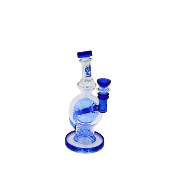 CALIBEAR GLASS 10" GLOBE DESIGN RECYCLER PREMIUM WATER PIPE