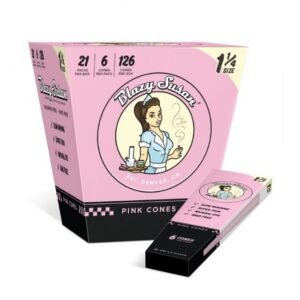BLAZY SUSAN PINK CONES 21CT/ BOX
