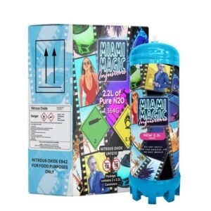 MIAMI MAGIC BY INFUSION PURE N2O 1364GM (2.2L) CYLINDER CHARGER 2CT/ BOX
