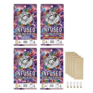 LIFT TICKETS INFUSED ROLLING PAPER + GLASS TIPS 5PK 10CT/ BOX