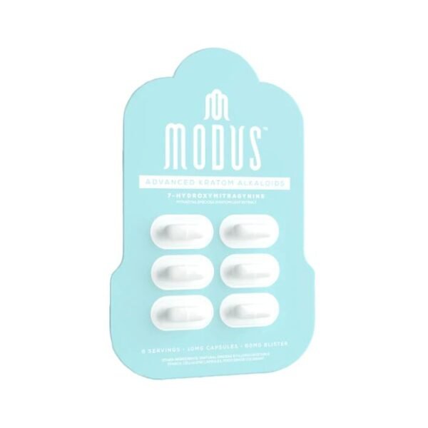 MODUS 7 HYDROXYMITRAGYNINE ADVANCED KRATOM ALKALOIDS 60MG CAPSULES 6CT/10PK
